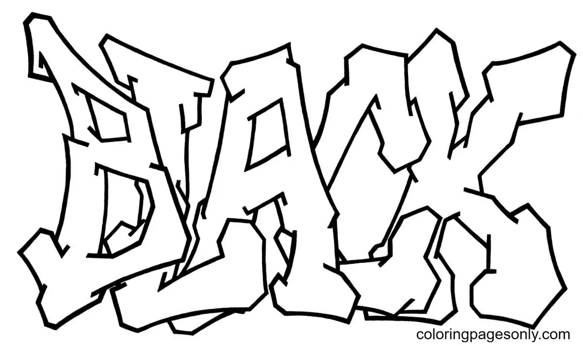 Graffiti Coloring Pages 57