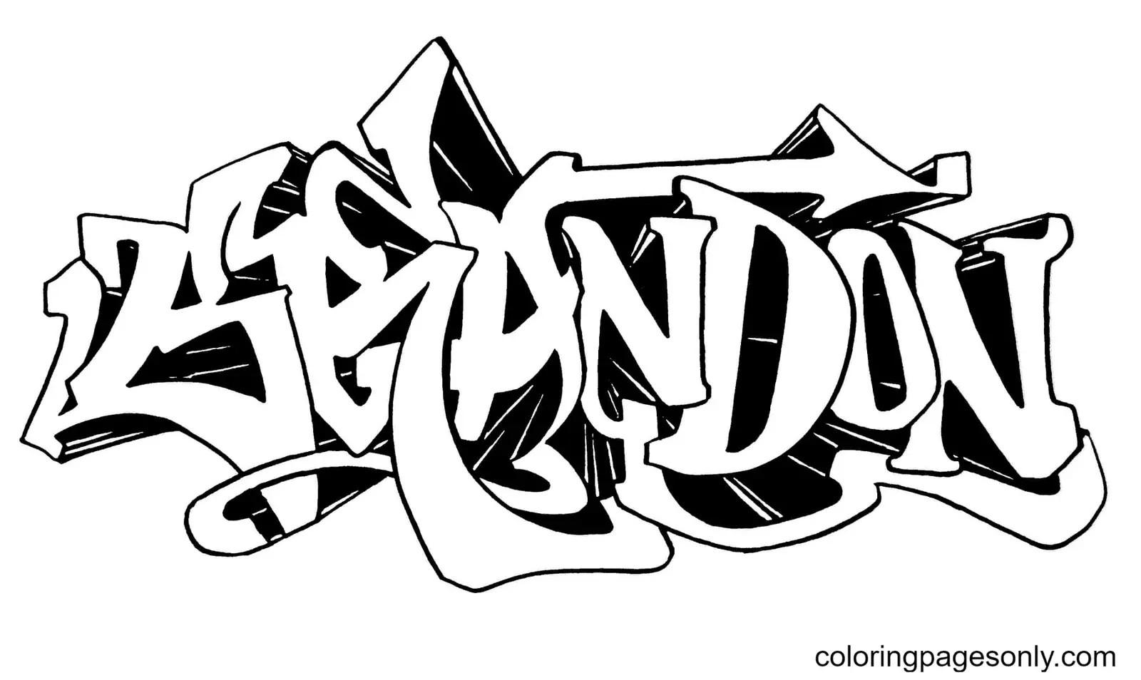 Graffiti Ausmalbilder 58