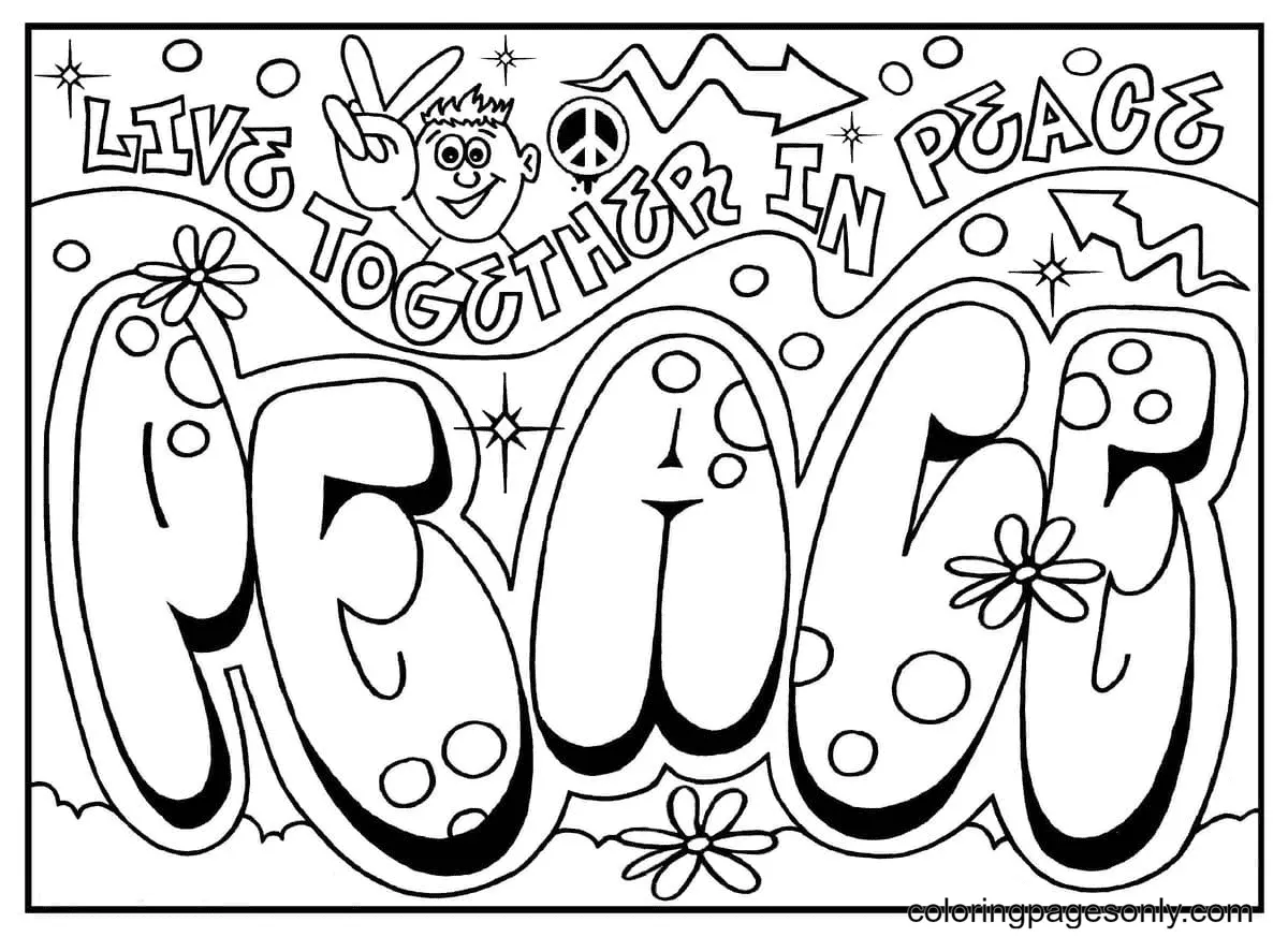 Graffiti Ausmalbilder 63