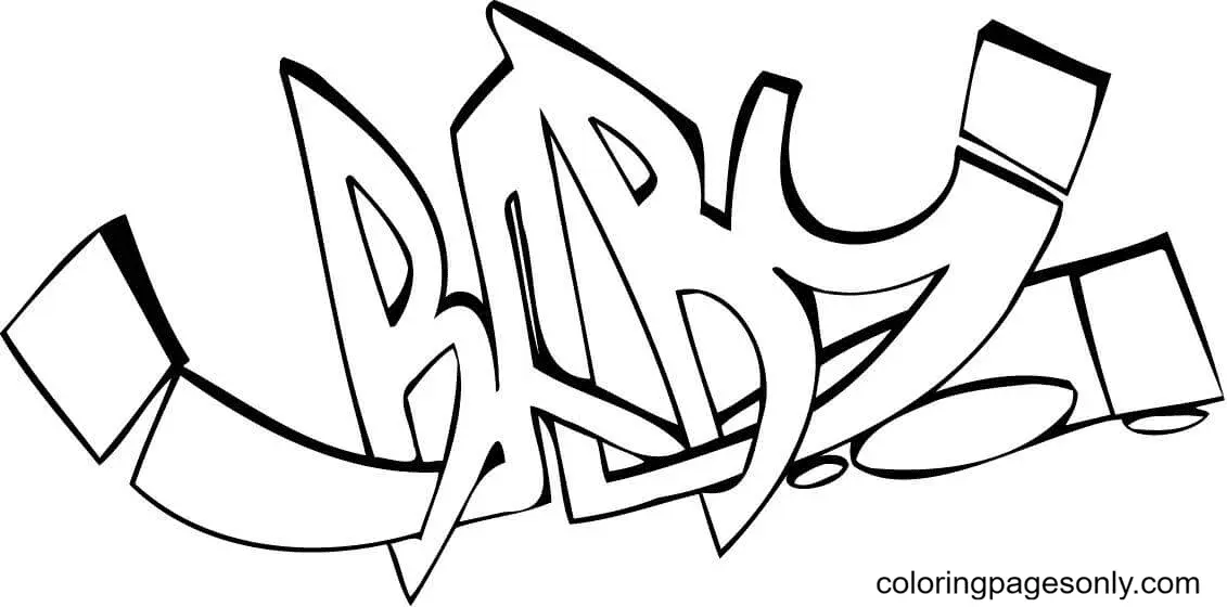 Graffiti Ausmalbilder 65