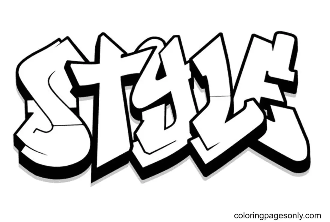 Graffiti Ausmalbilder 70