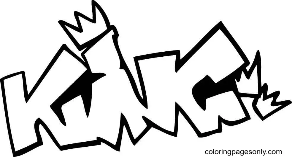 Graffiti Ausmalbilder 73