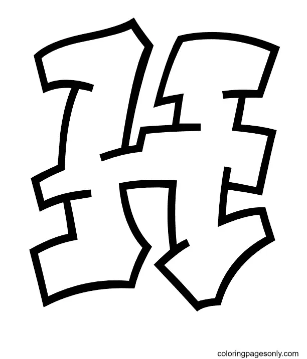 Graffiti Ausmalbilder 80