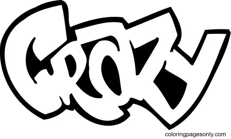 Graffiti Ausmalbilder 83