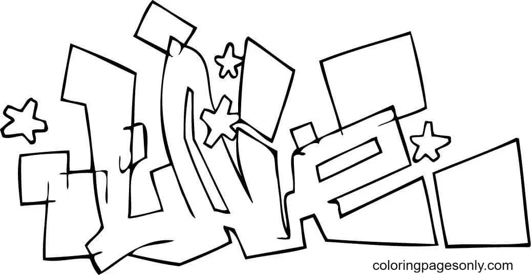 Graffiti Ausmalbilder 84
