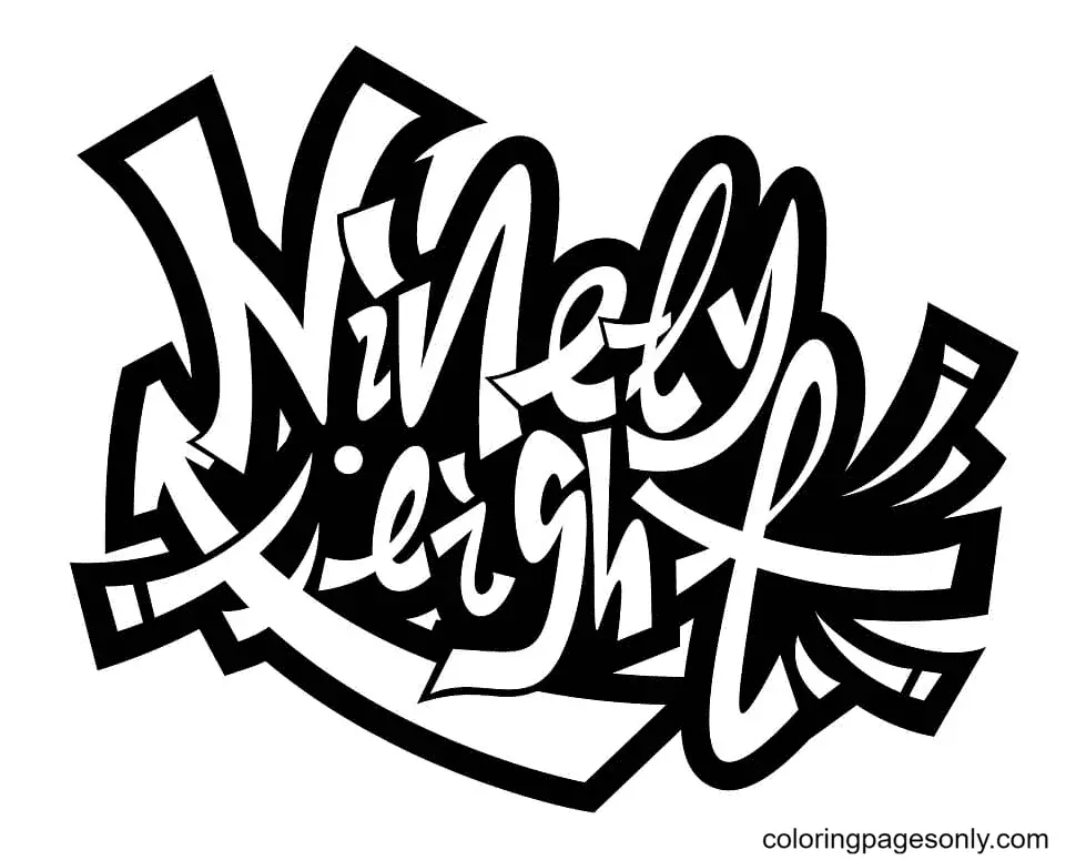 Graffiti Ausmalbilder 87