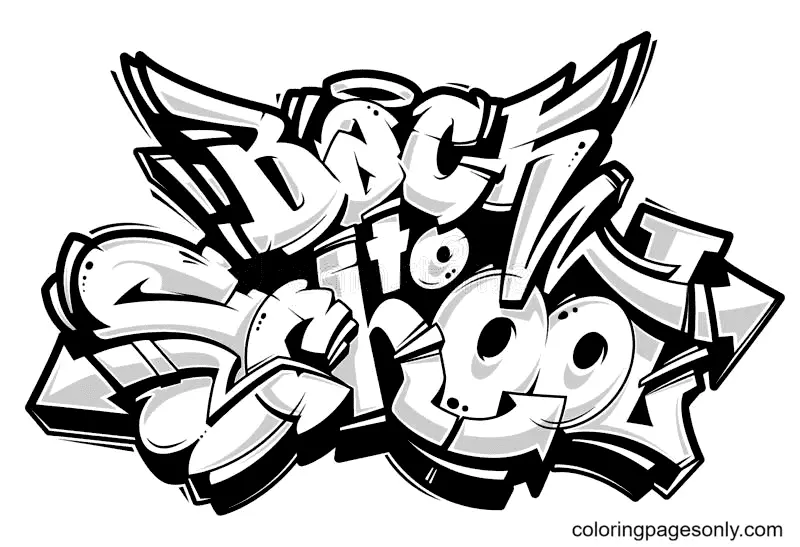 Graffiti Ausmalbilder 9