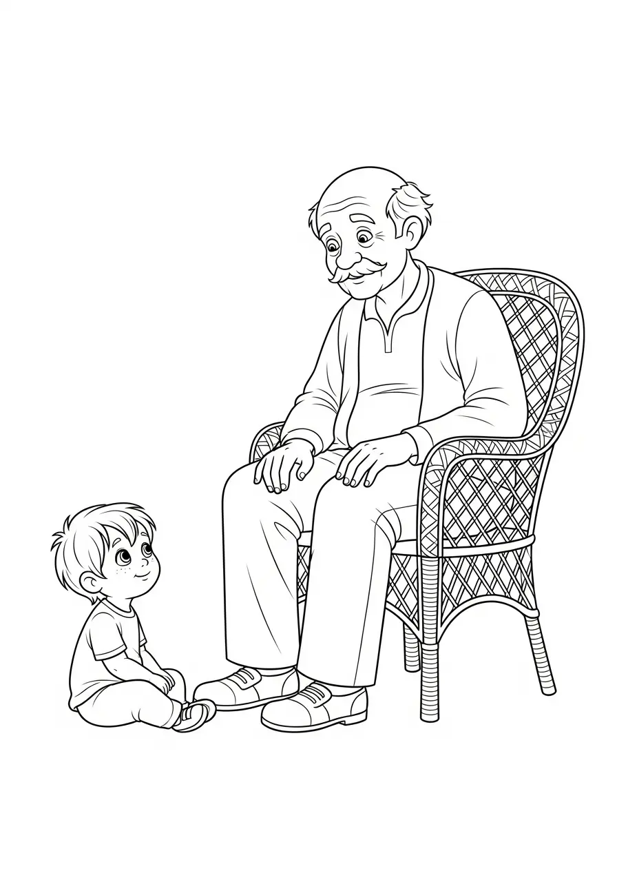 Grossvater Ausmalbilder 11