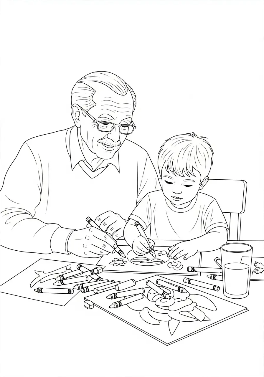 Grossvater Ausmalbilder 13