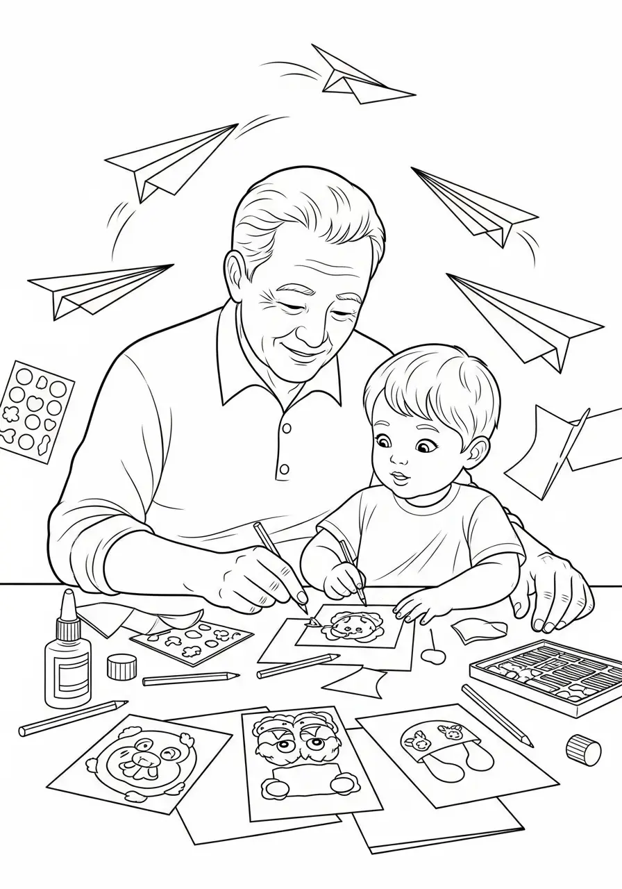 Grossvater Ausmalbilder 17