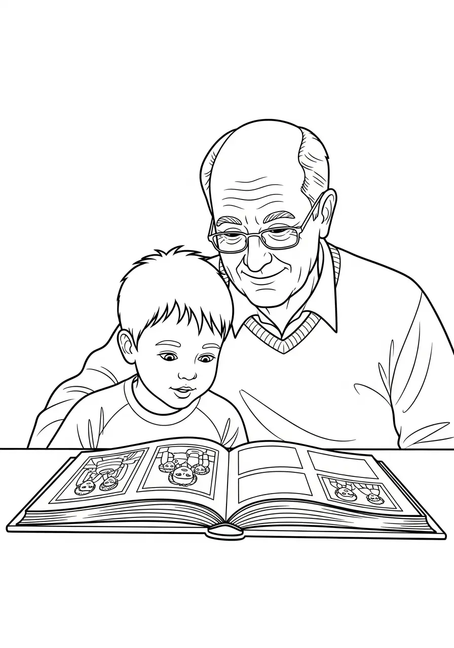 Grossvater Ausmalbilder 18