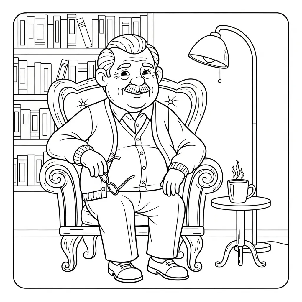 Grossvater Ausmalbilder 2