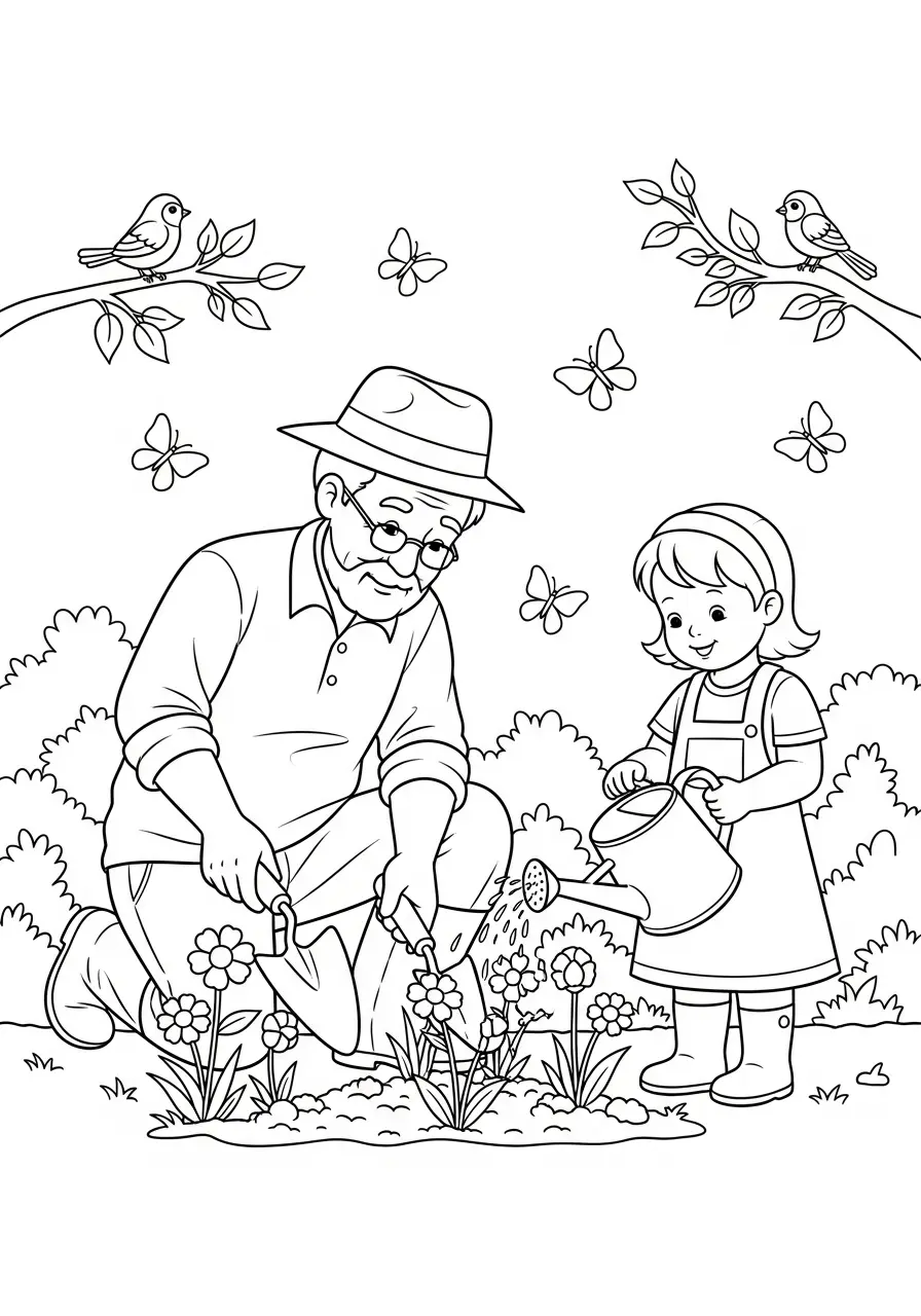 Grossvater Ausmalbilder 22