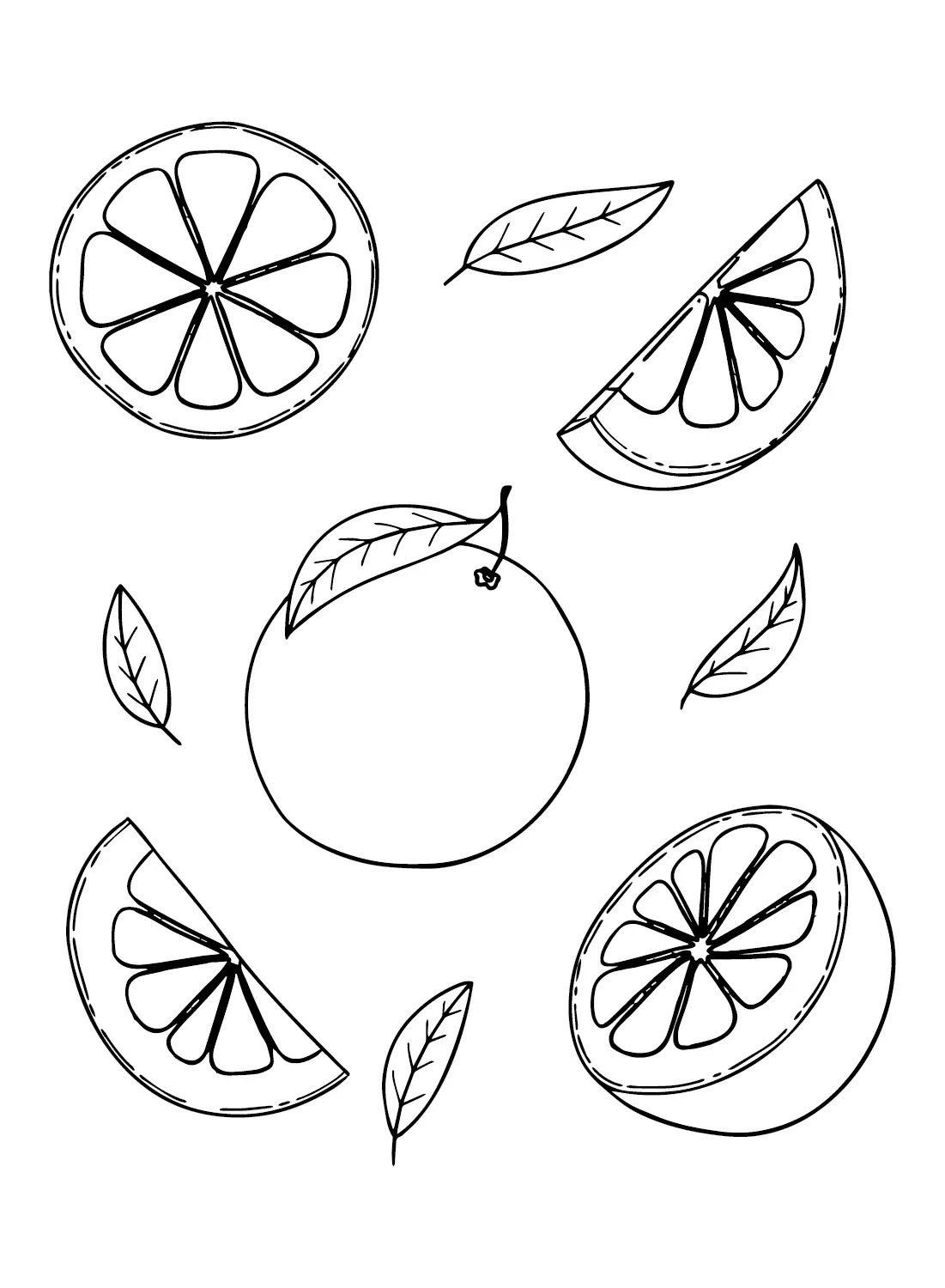 Pomelo Para Colorear 12