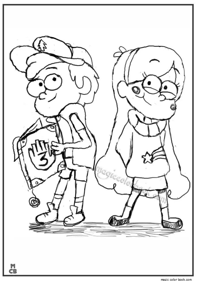 Gravity Falls Para Colorear 52