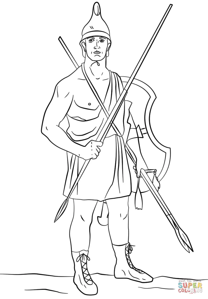 Grecia para Colorear 54