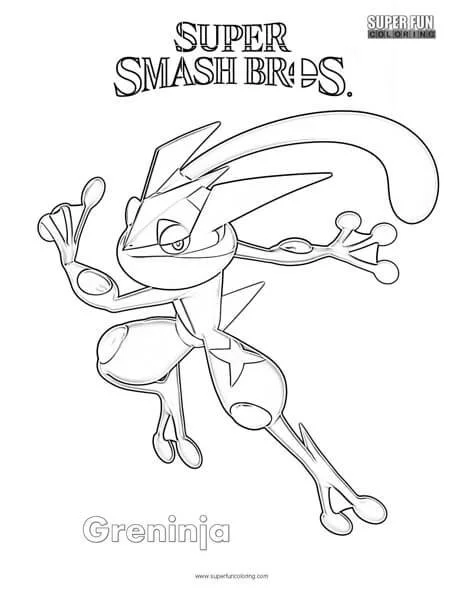 Greninja Para Colorear 10
