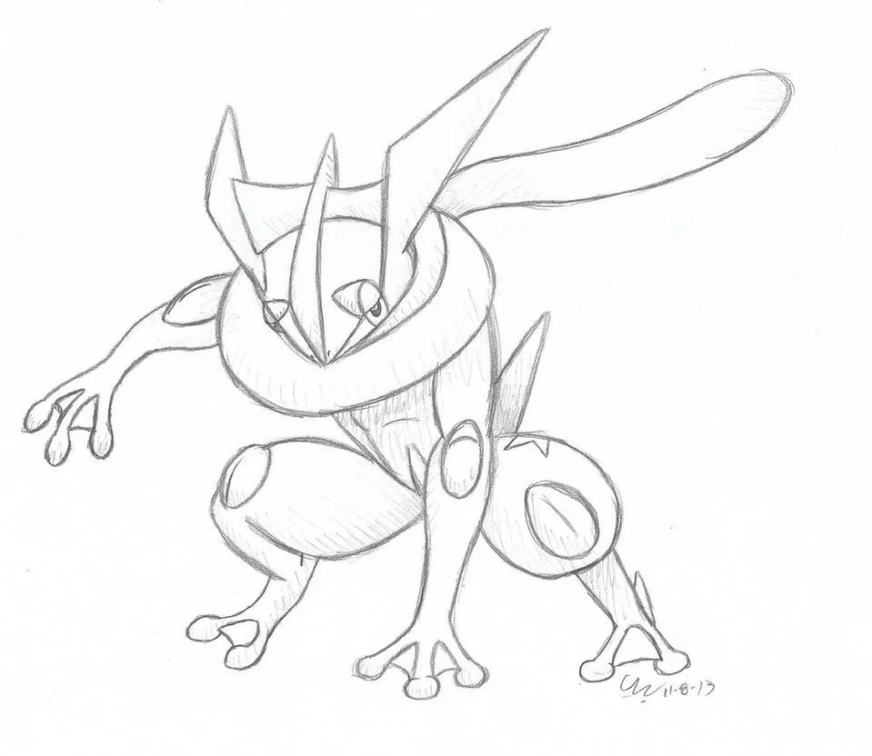 Greninja Para Colorear 18