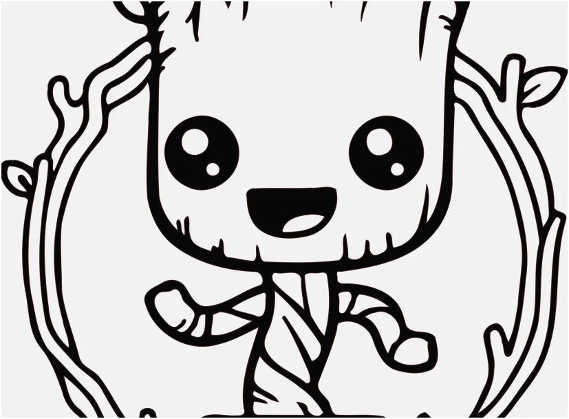 Groot Coloring Pages