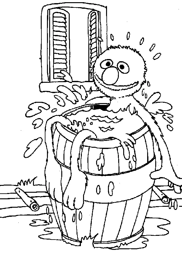Grover Ausmalbilder