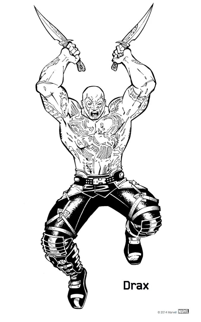 Guardianes La Galaxia Para Colorear 59