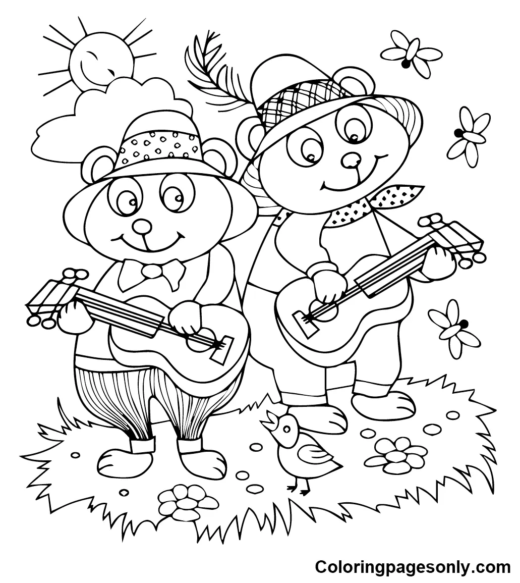 Guitarras Para Colorear 23