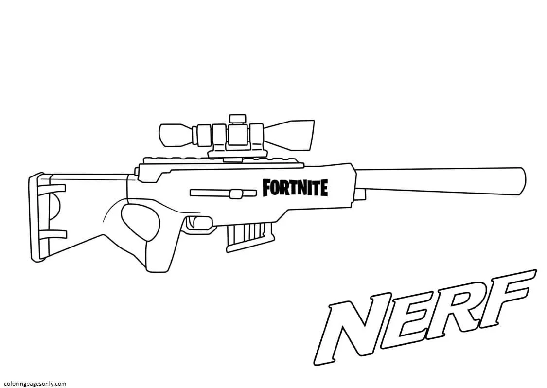Gun Coloring Pages 1