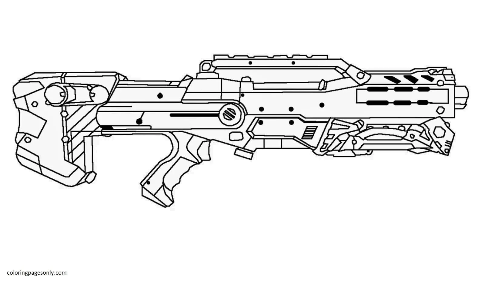 Gun Coloring Pages 11