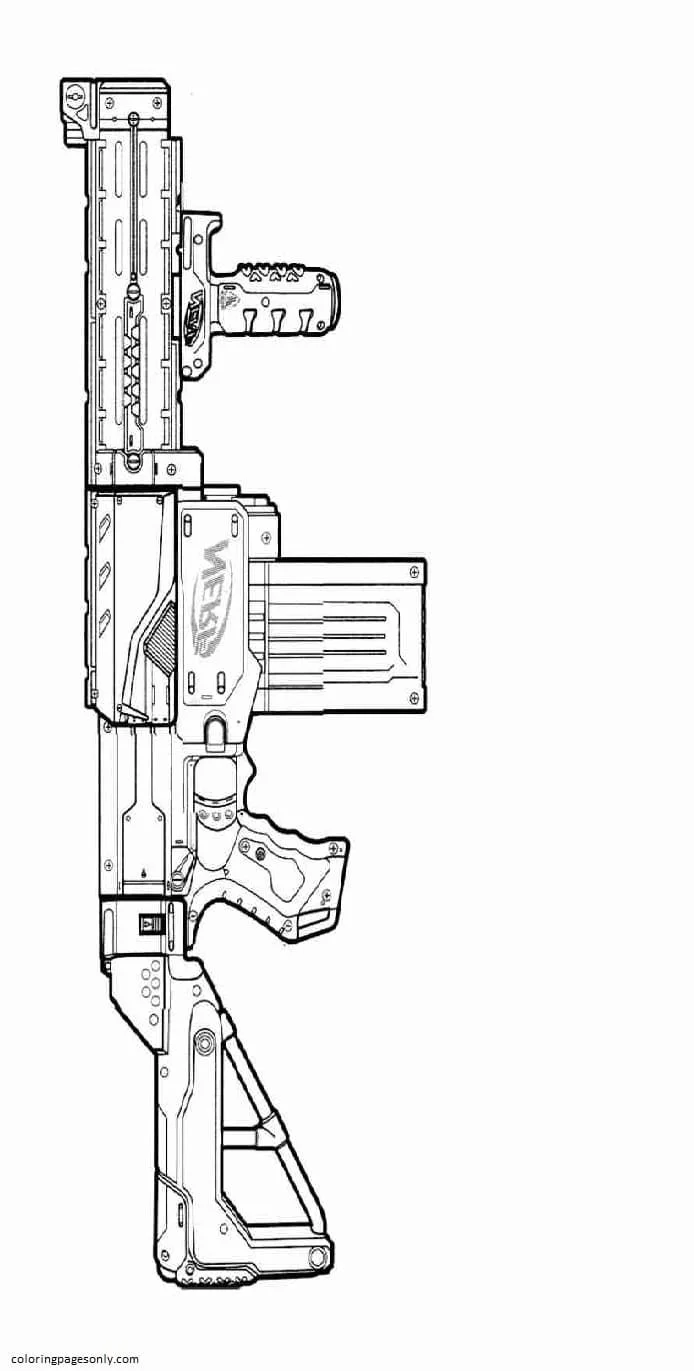 Gun Coloring Pages 12