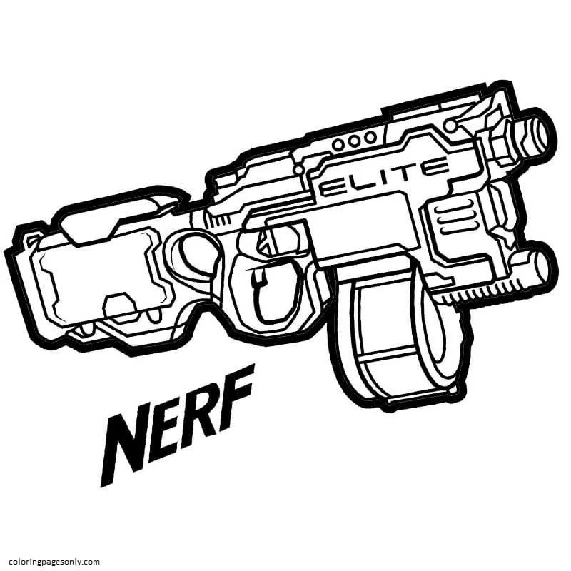 Gun Coloring Pages 15