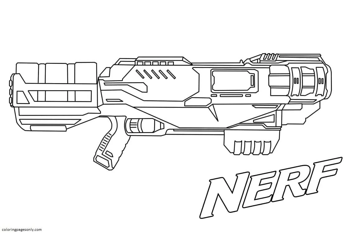 Gun Coloring Pages 17
