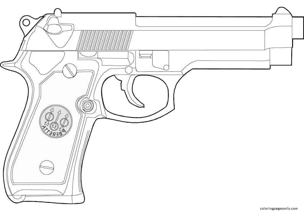 Gun Coloring Pages 21