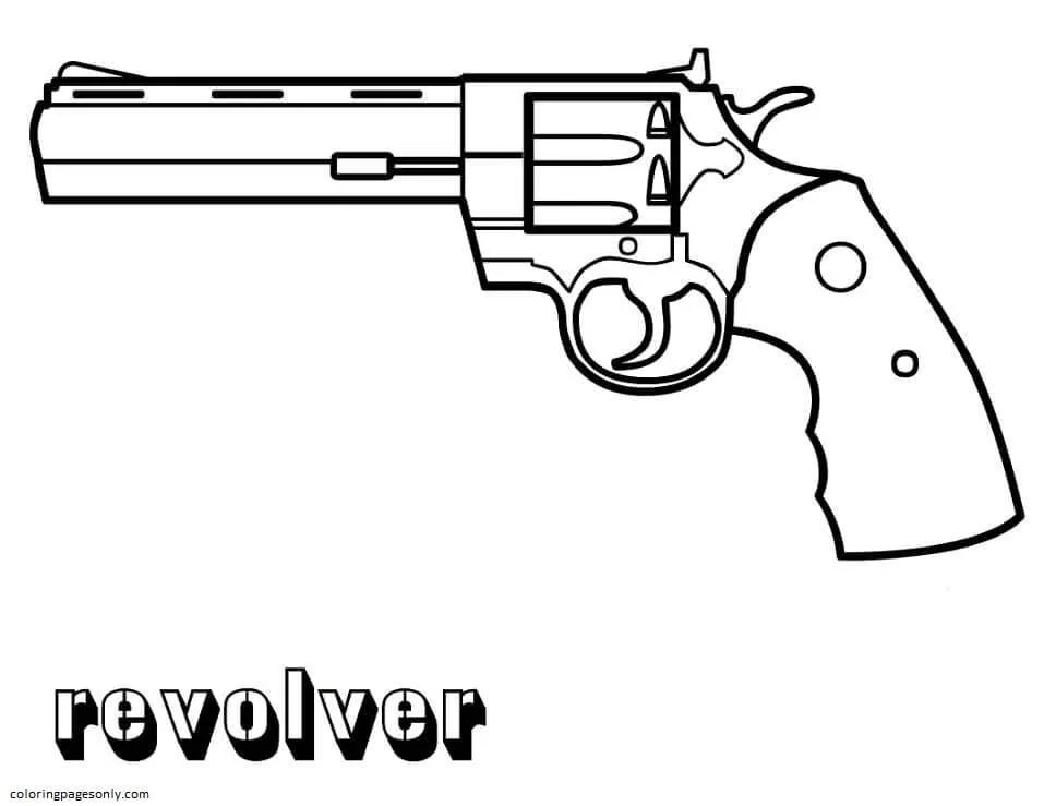 Gun Coloring Pages 23