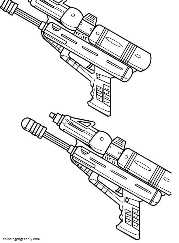 Gun Coloring Pages 25