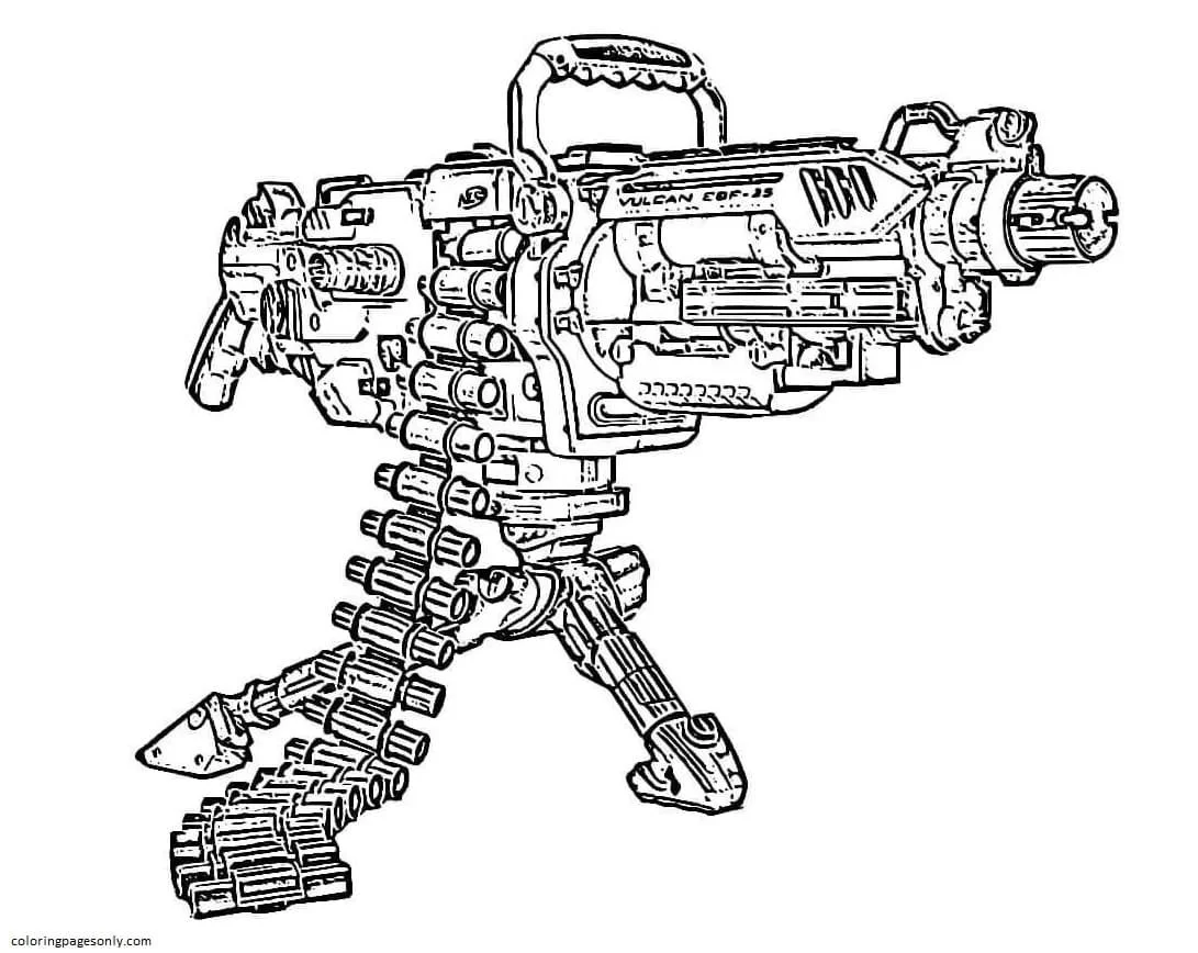 Gun Coloring Pages 3
