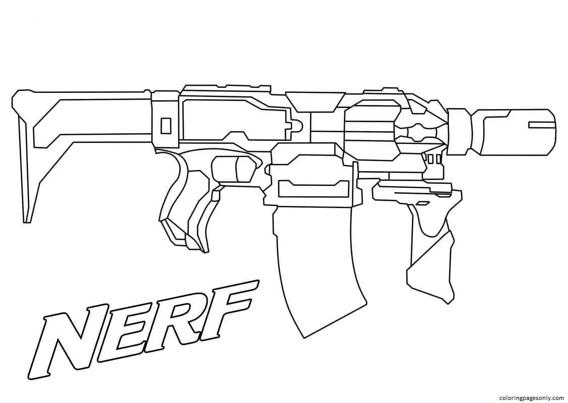 Gun Coloring Pages 4