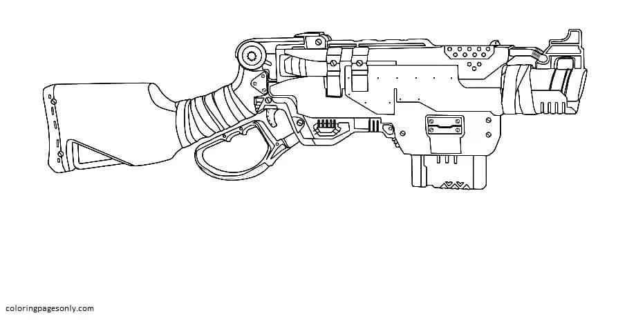 Gun Coloring Pages 45