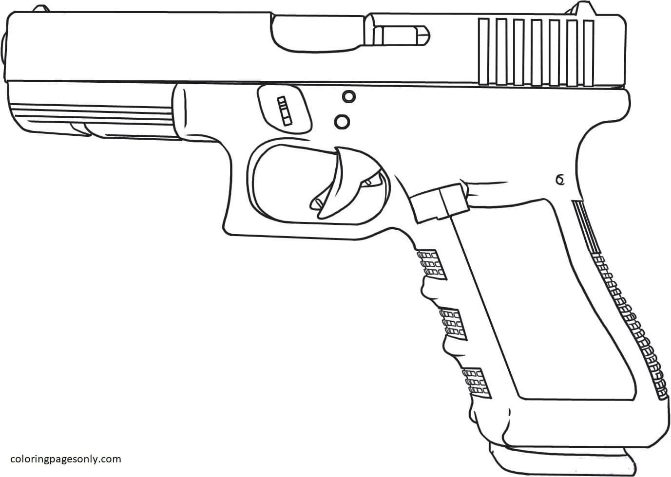 Gun Coloring Pages 7