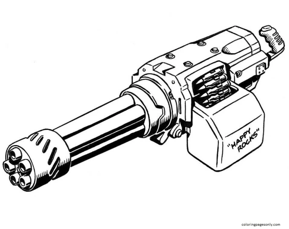 Gun Coloring Pages 8