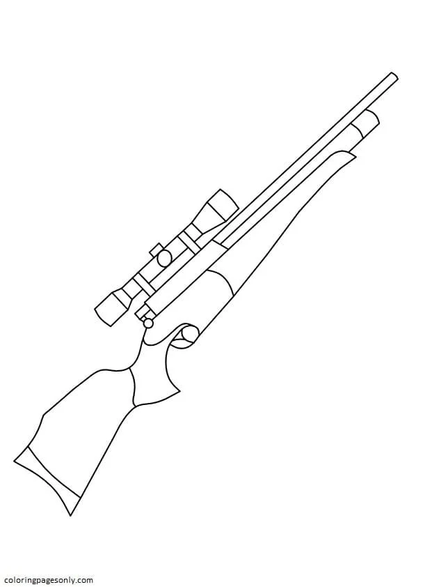 Gun Coloring Pages 9