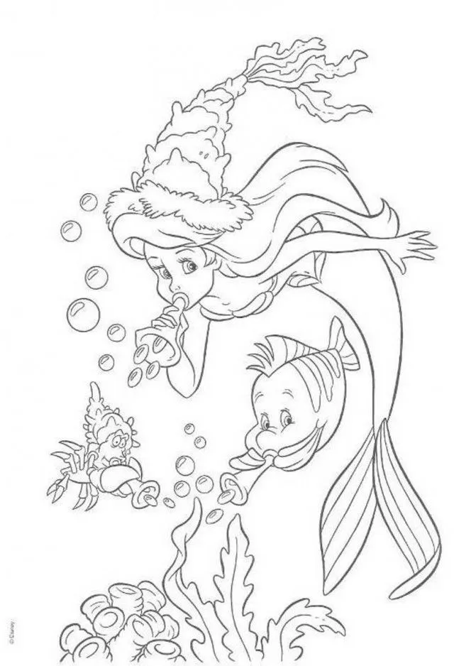 Sirenas H2O para Colorear 12