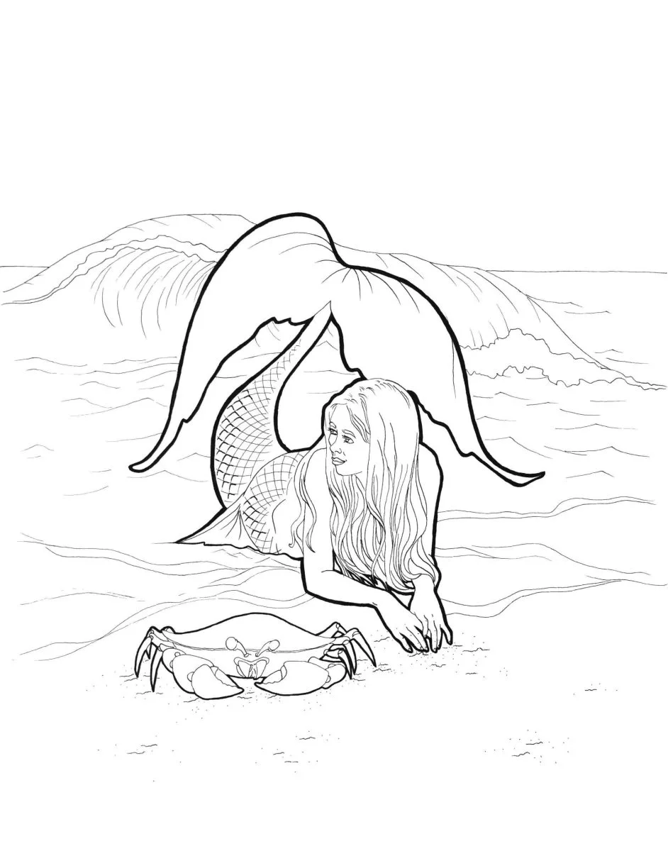 Sirenas H2O para Colorear 15