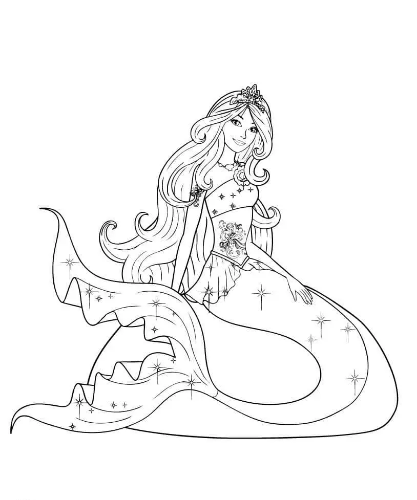 Sirenas H2O para Colorear 18