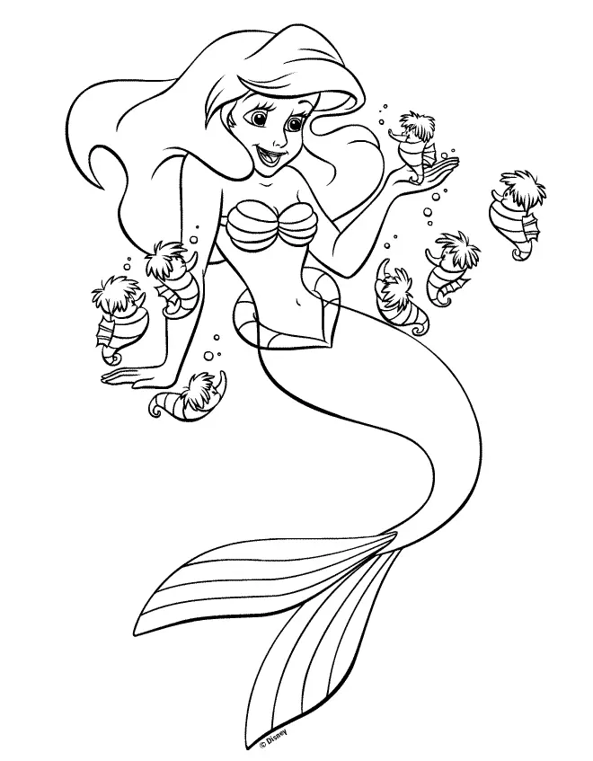 Sirenas H2O para Colorear 20