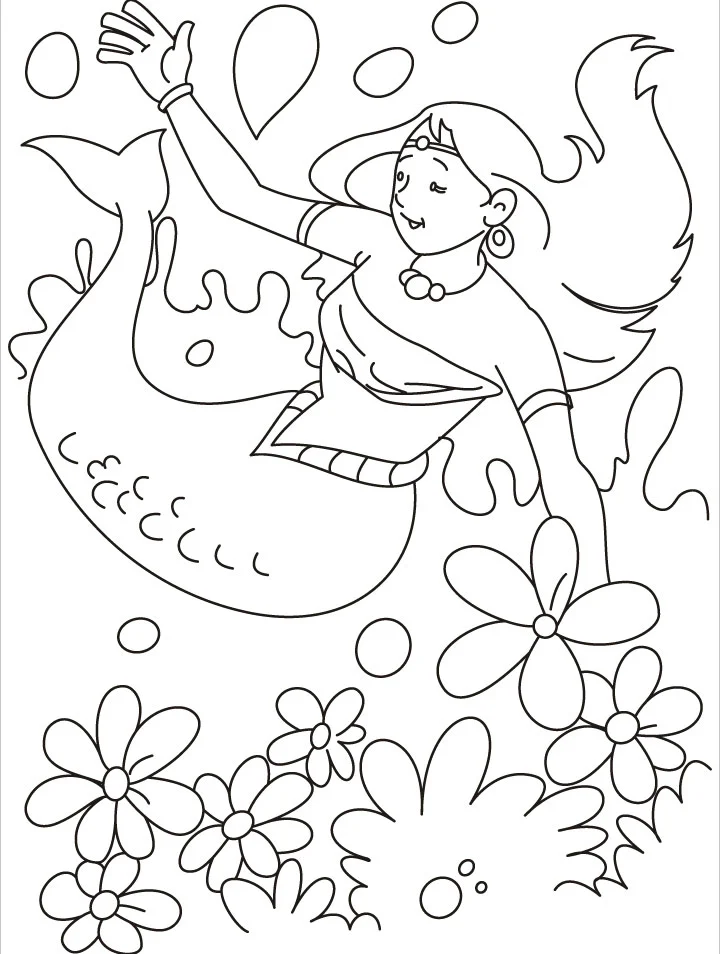 Sirenas H2O para Colorear 21