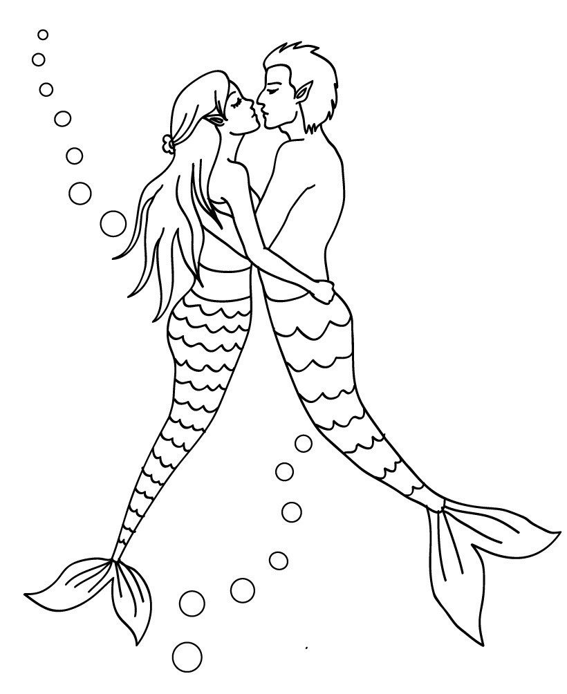 Sirenas H2O para Colorear 33