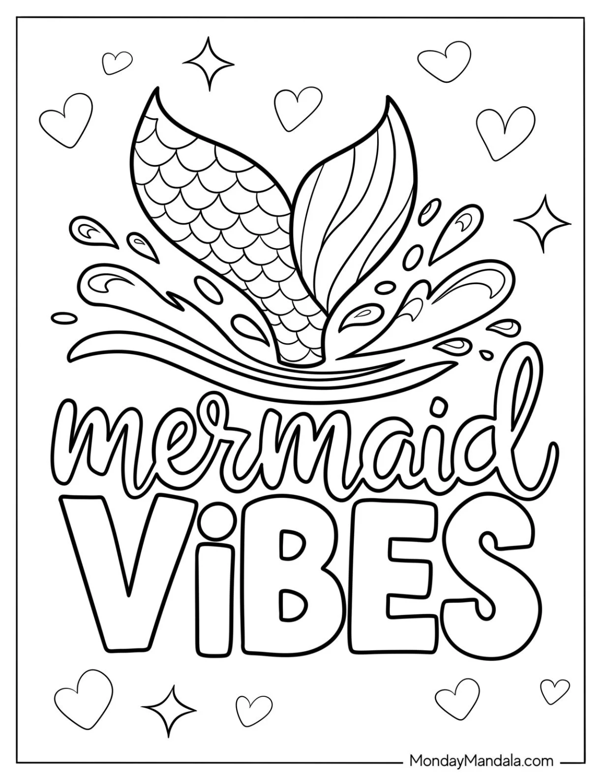 Sirenas H2O para Colorear 6