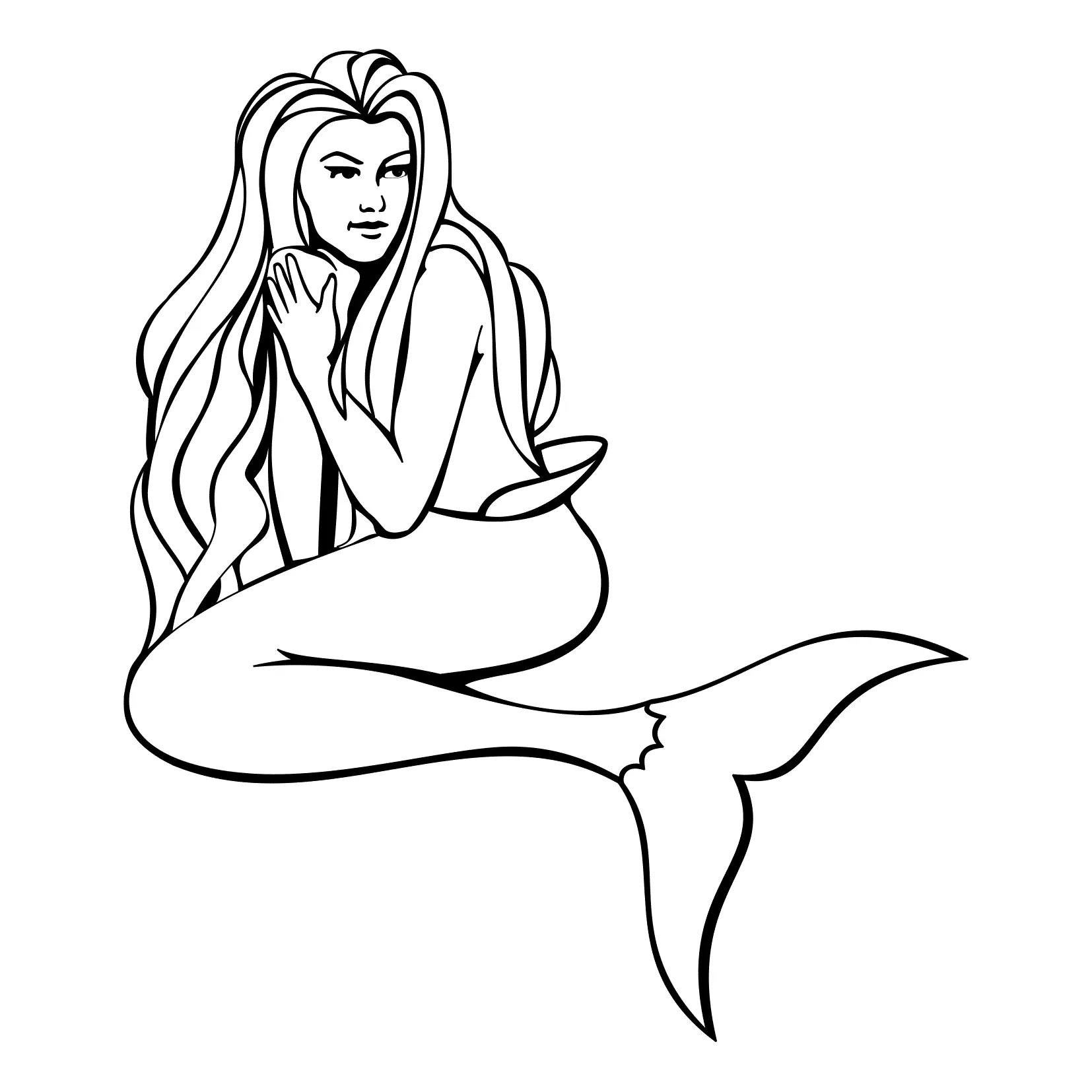 Sirenas H2O para Colorear 9