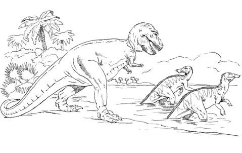 Hadrosaurus Coloring Pages 12