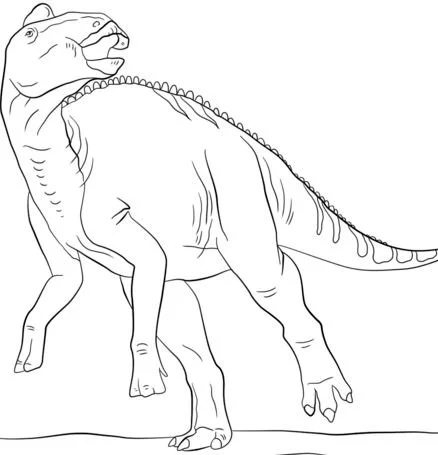 Hadrosaurus Coloring Pages 7
